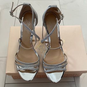 Silver Wedge Heel.